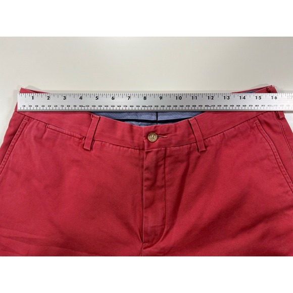 Polo Ralph Lauren Shorts Classic Fit Pima Cotton Pink/Red Men's 33 / 9" Inseam - Picture 5 of 10